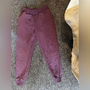 Burgundy joggers